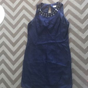 Trina Turk navy cocktail dress
